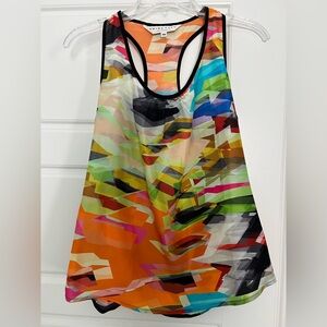 Trina Turk Silk Racer Back Tank M